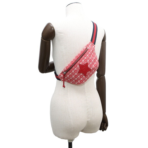 Gucci Canvas Body Bag GG Logo Star Waist Pouch - Picture 4 of 7